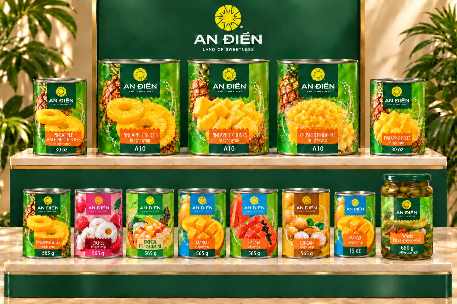 An Dien canned fruit collection