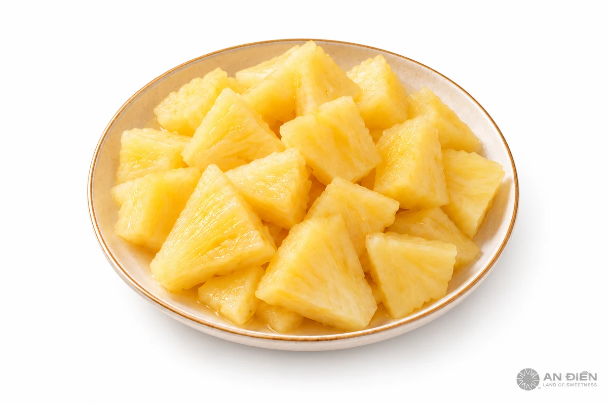 Canned pineapple chunks
