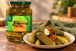 An Dien pickled gherkins, serving suggestion