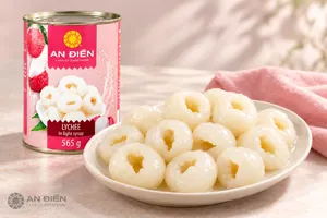 An Dien canned lychee, serving suggestion